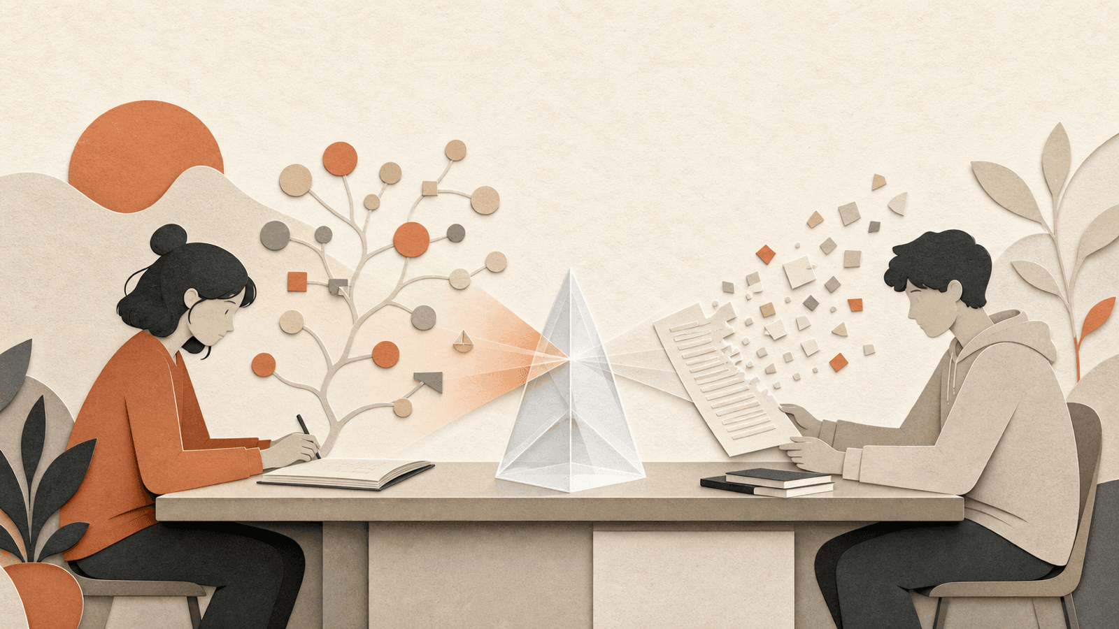 Illustration for Experimental Learning Impact of Generative AI